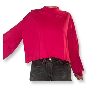 Pacsun pink mock neck